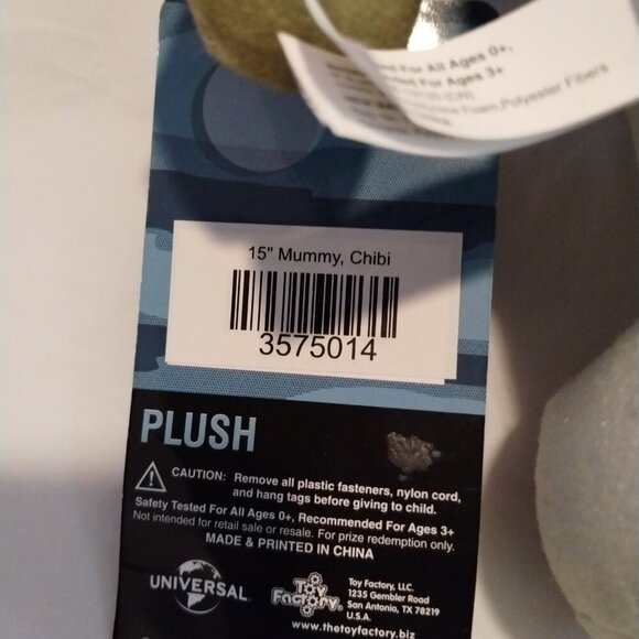 Universal Studios Monsters‎ 15" Mummy Chibi Plush Toy Halloween Doll Figure - Picture 4 of 4